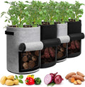 Siopsrl| 5/7/10/15 Gallon Potato Planting Growing Thickened Nonwoven Plant Fabric Pot Nursery Bags for Home Gardening