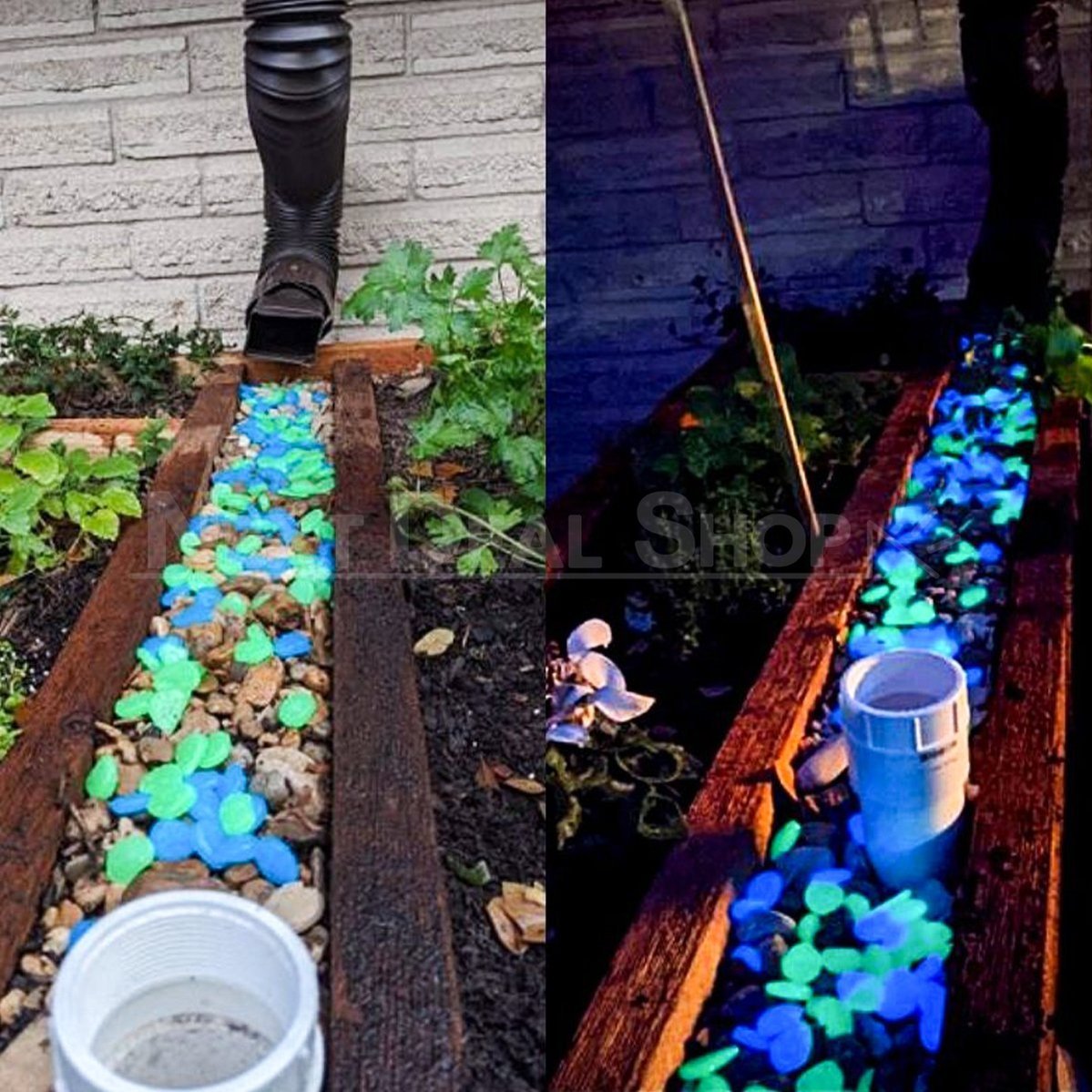 Siopsrl| Glow-in-the-Dark Garden Pebbles