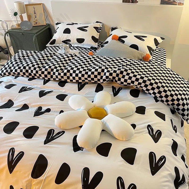 Siopsrl| Abstract Chessboard Single Bed Linen Set