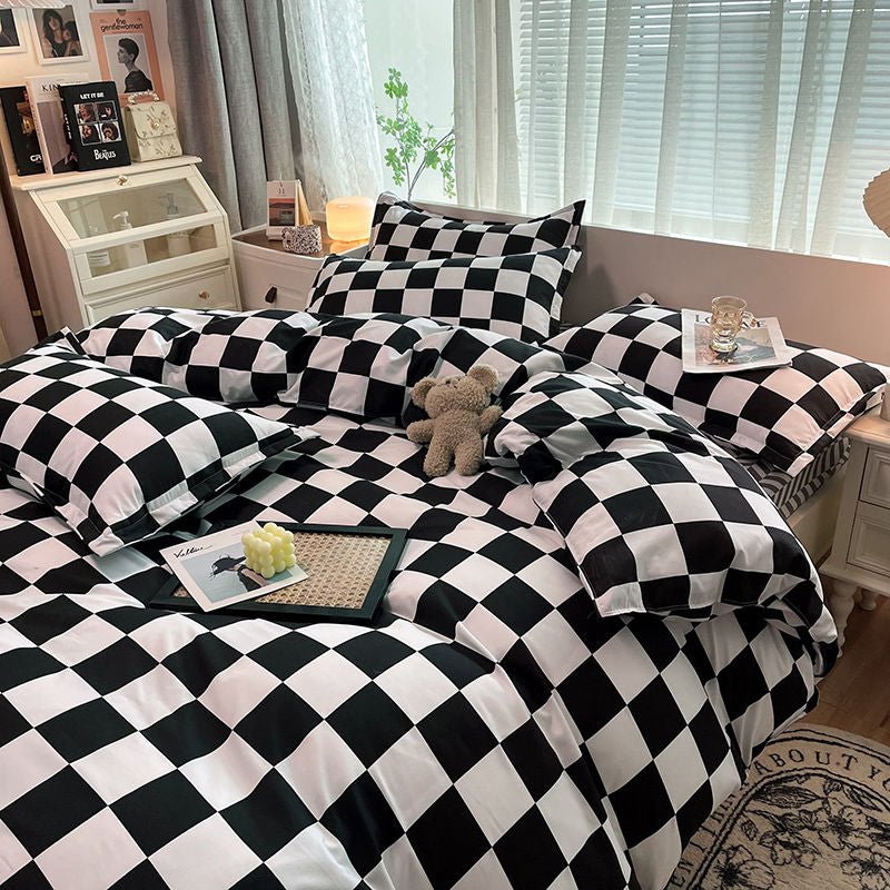 Siopsrl| Abstract Chessboard Single Bed Linen Set