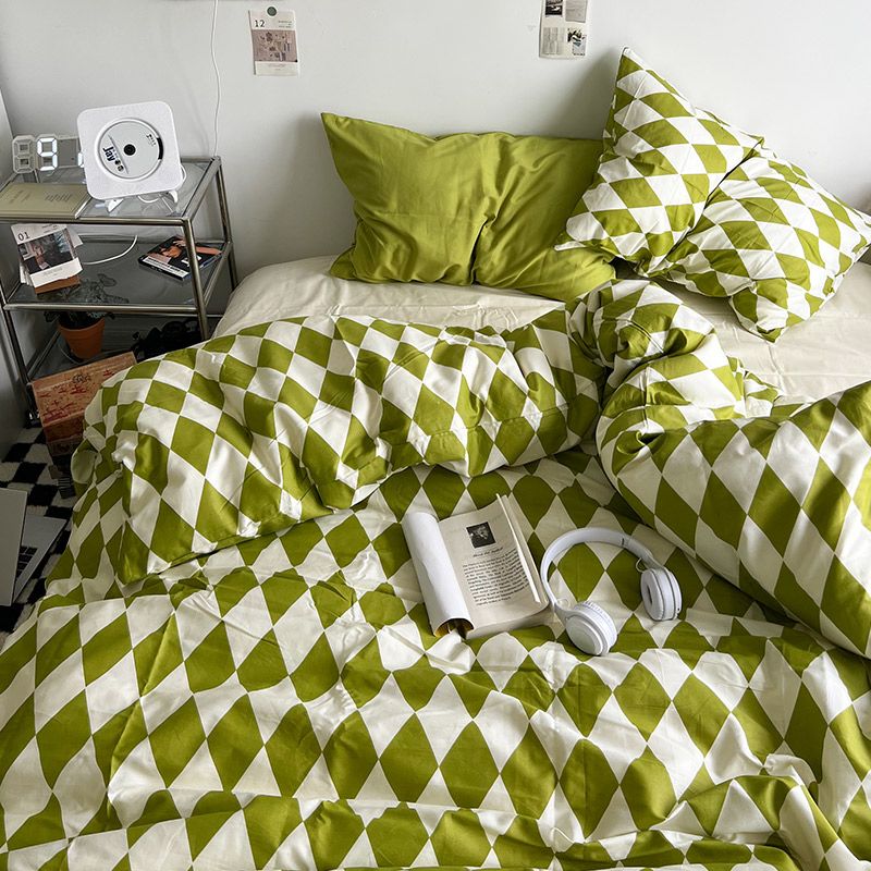 Siopsrl| Abstract Chessboard Single Bed Linen Set