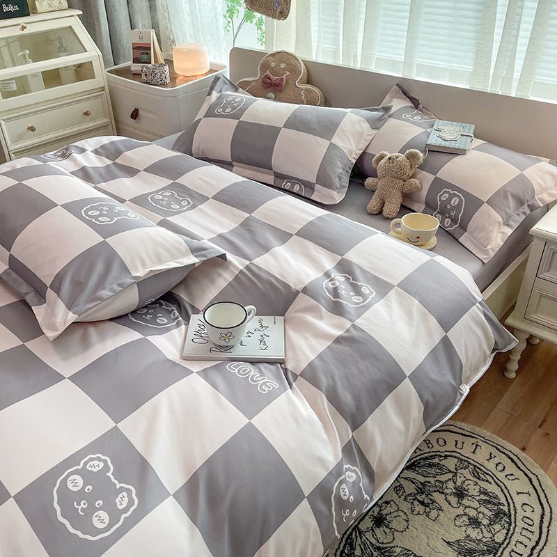 Siopsrl| Abstract Chessboard Single Bed Linen Set