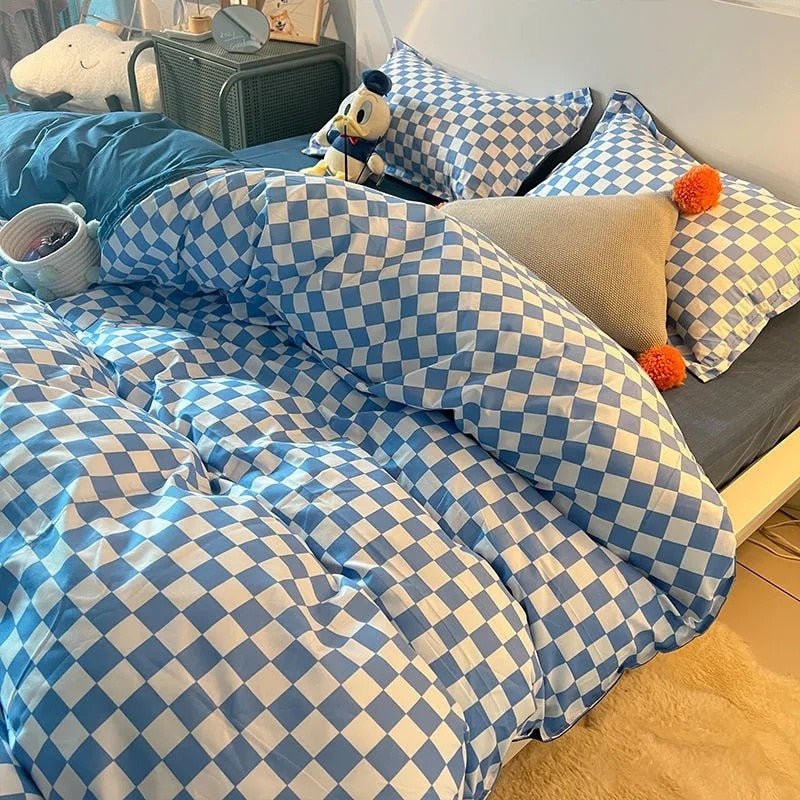 Siopsrl| Abstract Chessboard Single Bed Linen Set