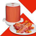 Siopsrl| Microwave Bacon Cooker | Grease-Draining Rack & Splatter Dome | BPA-Free Dishwasher Safe