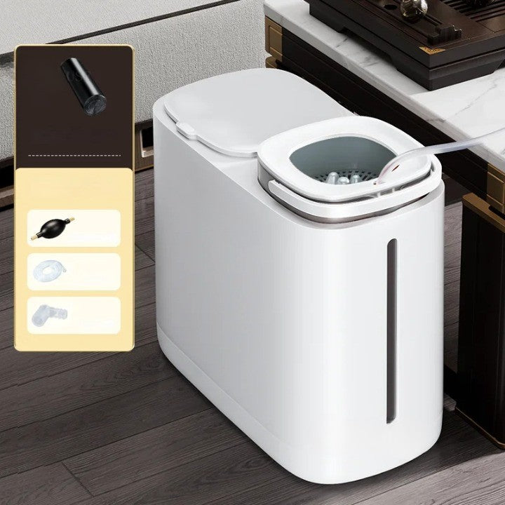 Siopsrl| Dual Compartment Dry Wet Section Efficient Modern Home Trash Can