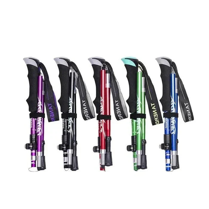siopsrl | Adjustable Trekking Poles - Folding Telescopic Rod
