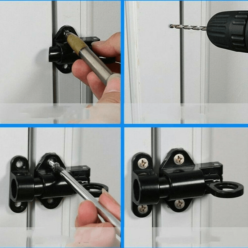Siopsrl| AutoLockGuard – Automatic Spring Lock for Doors, Windows & Cabinets