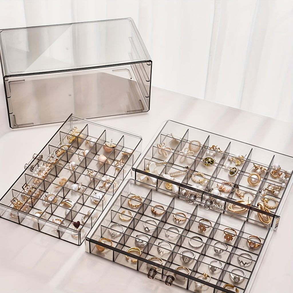EleganceBox - Luxury Jewelry Organizer with 72 Compartments Siopsrl