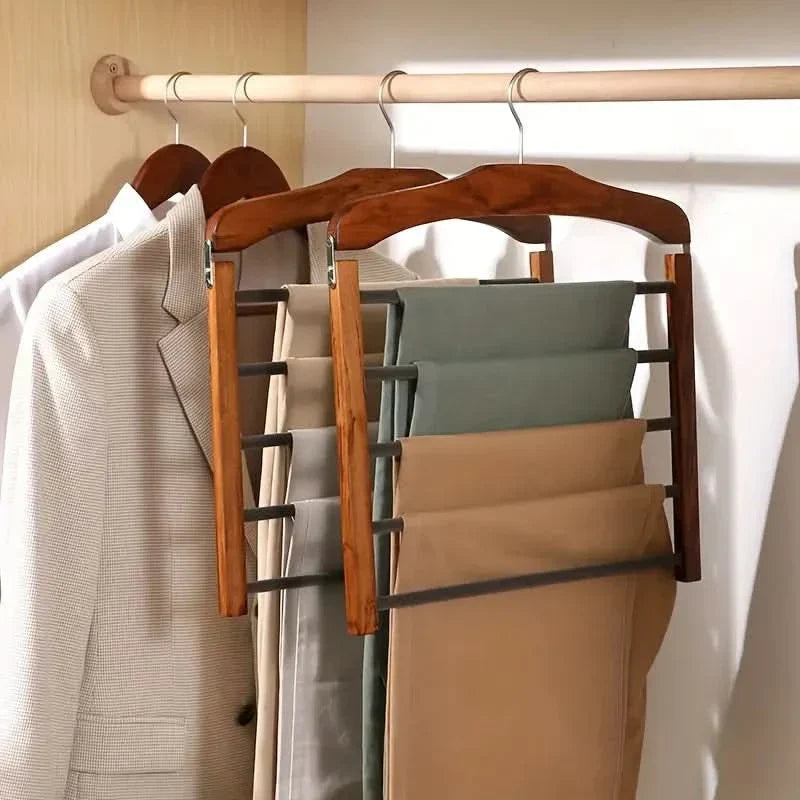 Siopsrl| Multi-Bar Wooden Clothes Hanger with Premium Finish