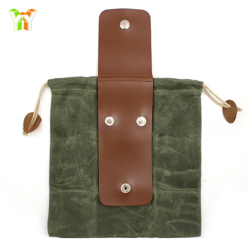 Siopsrl| Waxed Canvas Folding Foraging Bag with Durable Design