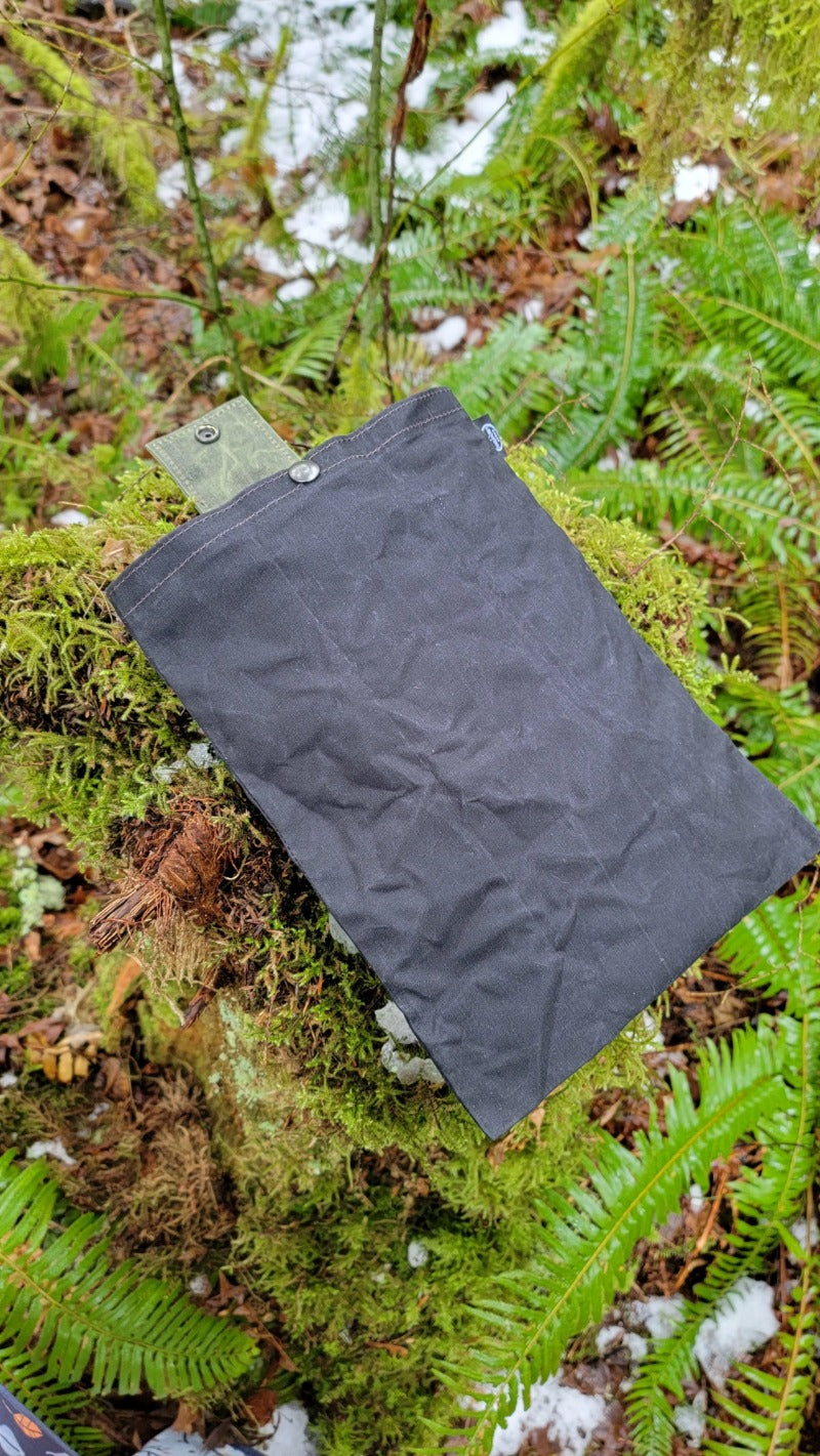 Siopsrl| Waxed Canvas Folding Foraging Bag with Durable Design