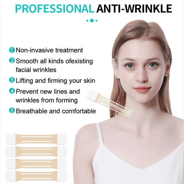 siopsrl | Neck Lifting Tape | Instant Firming & Sculpting Effect | Invisible & Skin-Safe Adhesive
