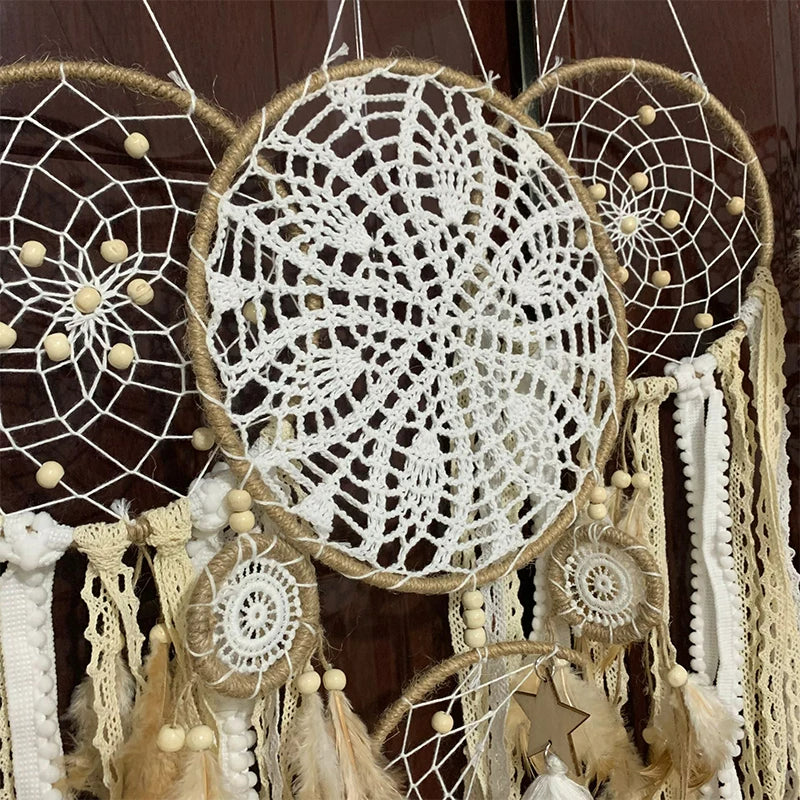Siopsrl| Macrame Feather Boho Wall Hanging