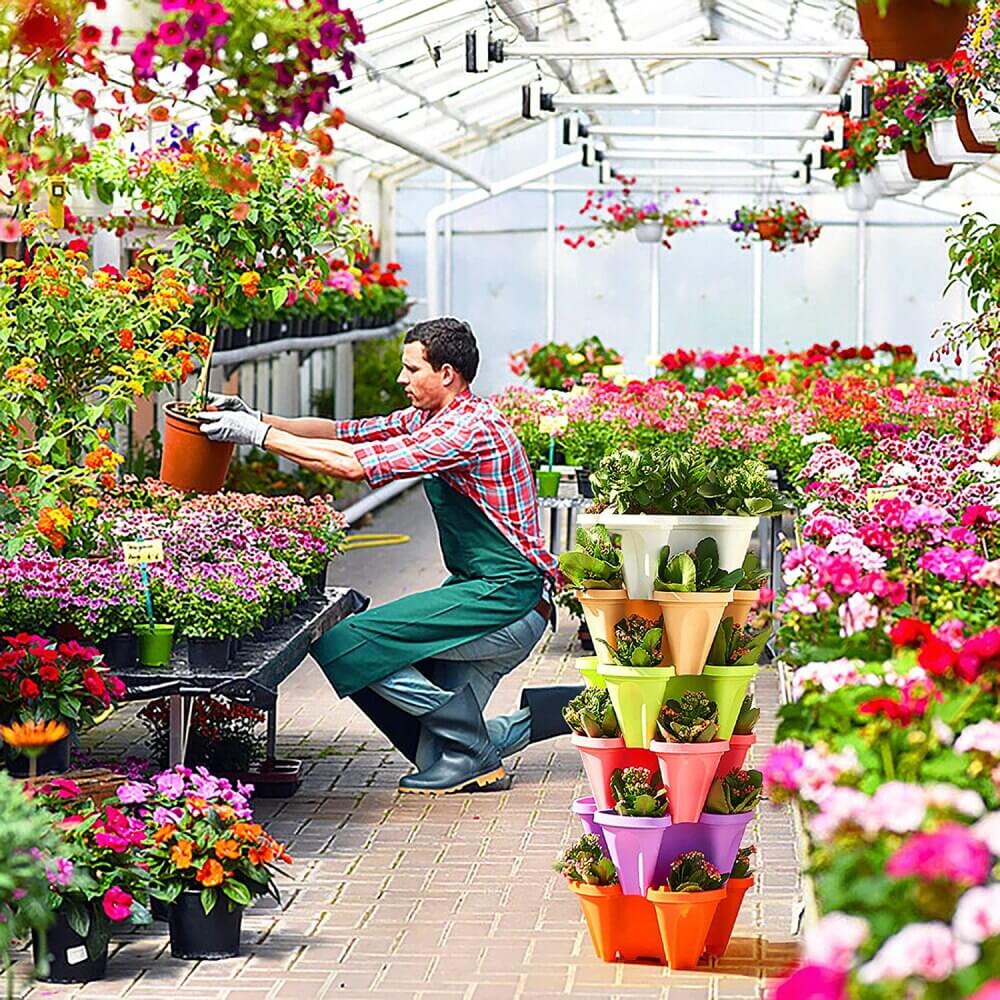 Siopsrl| GardenTower FourSeasons – Stackable Plant Pots with Smart Watering System