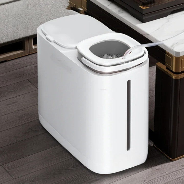 Siopsrl| Dual Compartment Dry Wet Section Efficient Modern Home Trash Can
