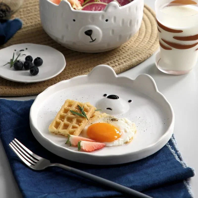 Siopsrl| Cute Polar Bear Dinnerware Set of Ceramics - PolarJoy
