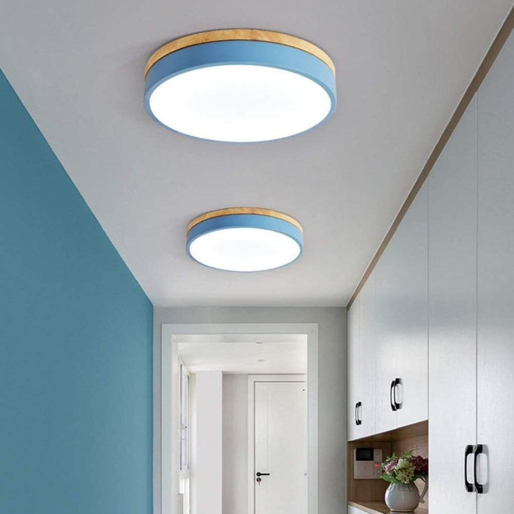 Siopsrl| Ceiling Light Modern Wood LED Flush Fitting
