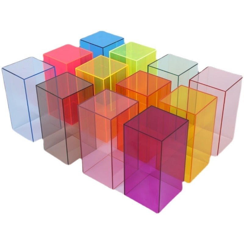 Siopsrl| Colorful Acrylic Display Box VitrinaLight – For Collectibles and Accessories