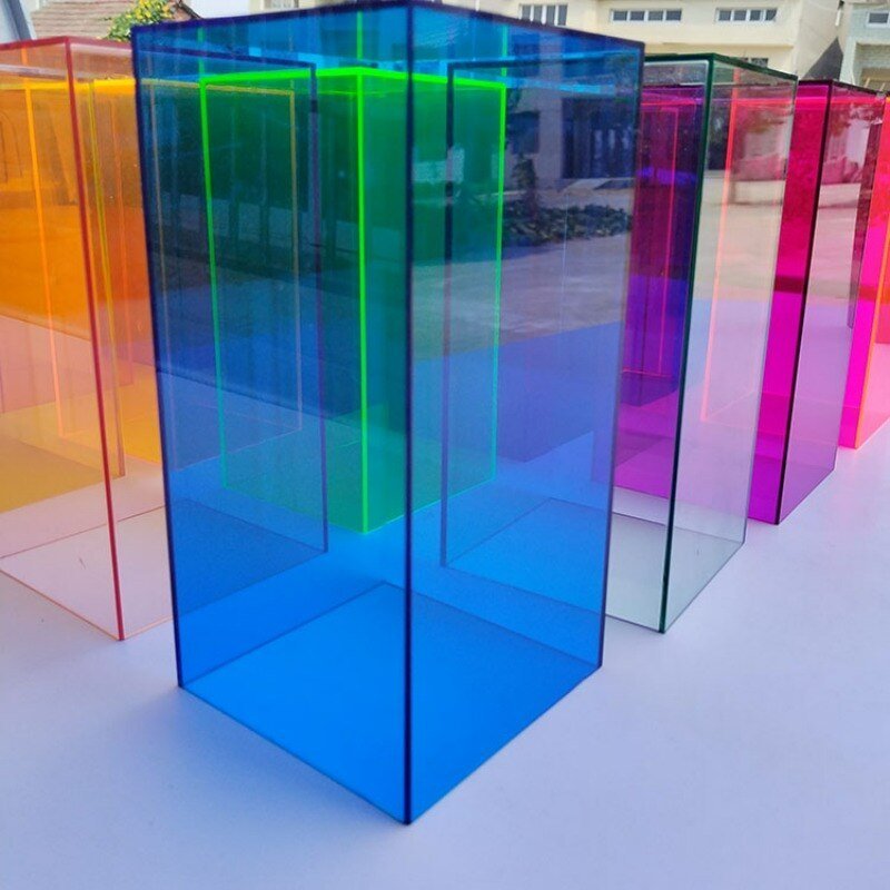 Siopsrl| Colorful Acrylic Display Box VitrinaLight – For Collectibles and Accessories
