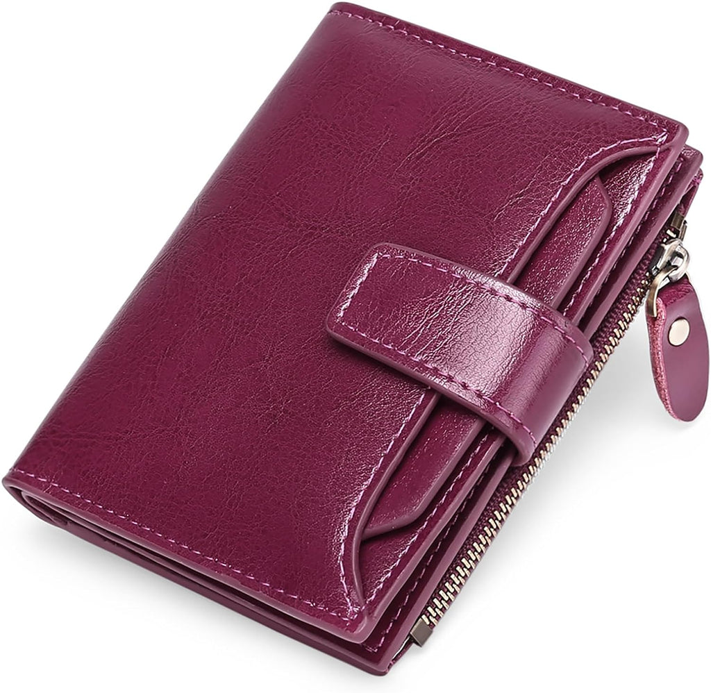 siopsrl | Compact Genuine Leather RFID Blocking Multi-Functional Wallet
