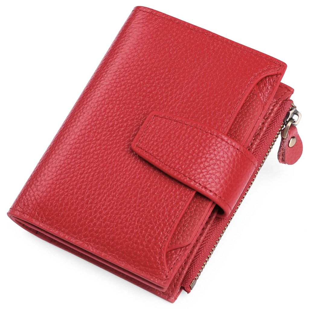 siopsrl | Compact Genuine Leather RFID Blocking Multi-Functional Wallet