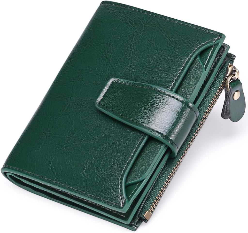 siopsrl | Compact Genuine Leather RFID Blocking Multi-Functional Wallet