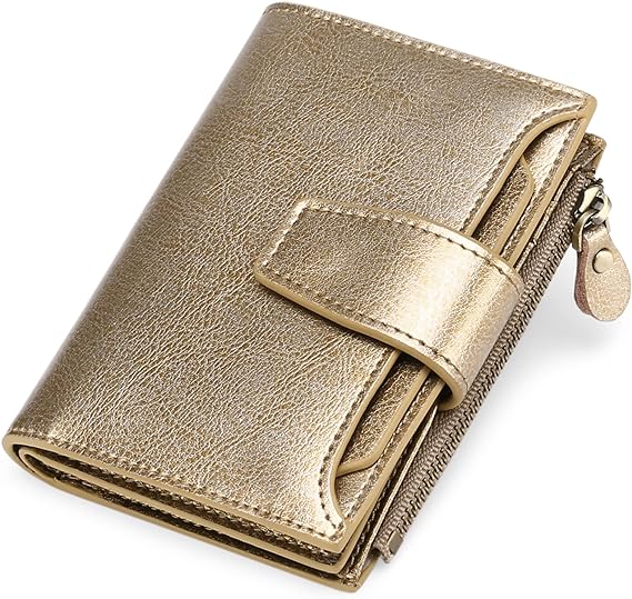 siopsrl | Compact Genuine Leather RFID Blocking Multi-Functional Wallet