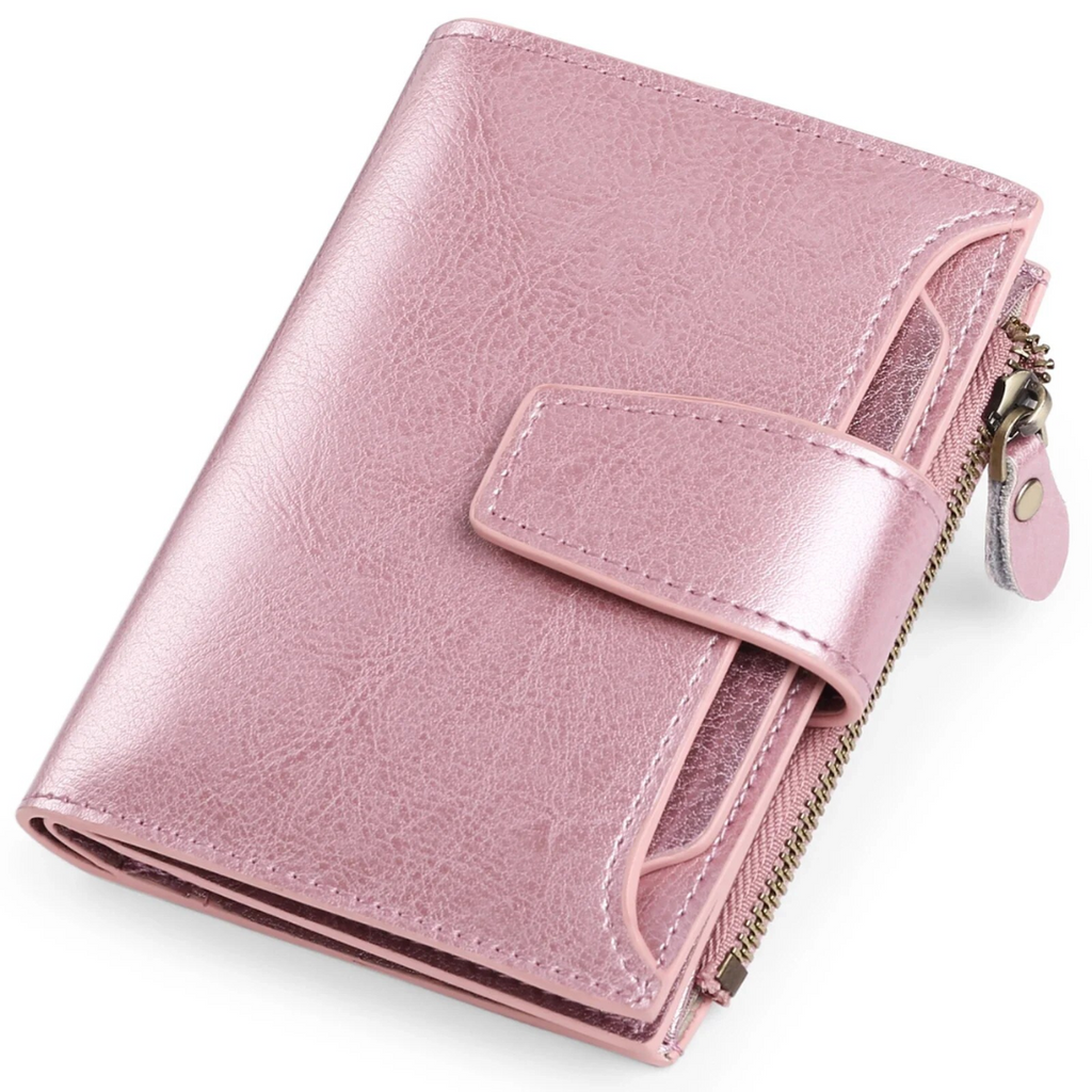 siopsrl | Compact Genuine Leather RFID Blocking Multi-Functional Wallet
