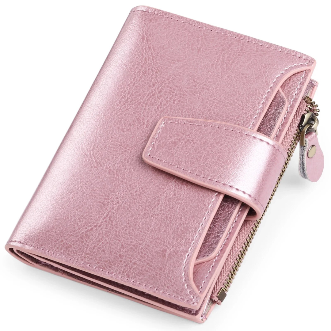 siopsrl | Compact Genuine Leather RFID Blocking Multi-Functional Wallet