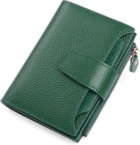 siopsrl | Compact Genuine Leather RFID Blocking Multi-Functional Wallet