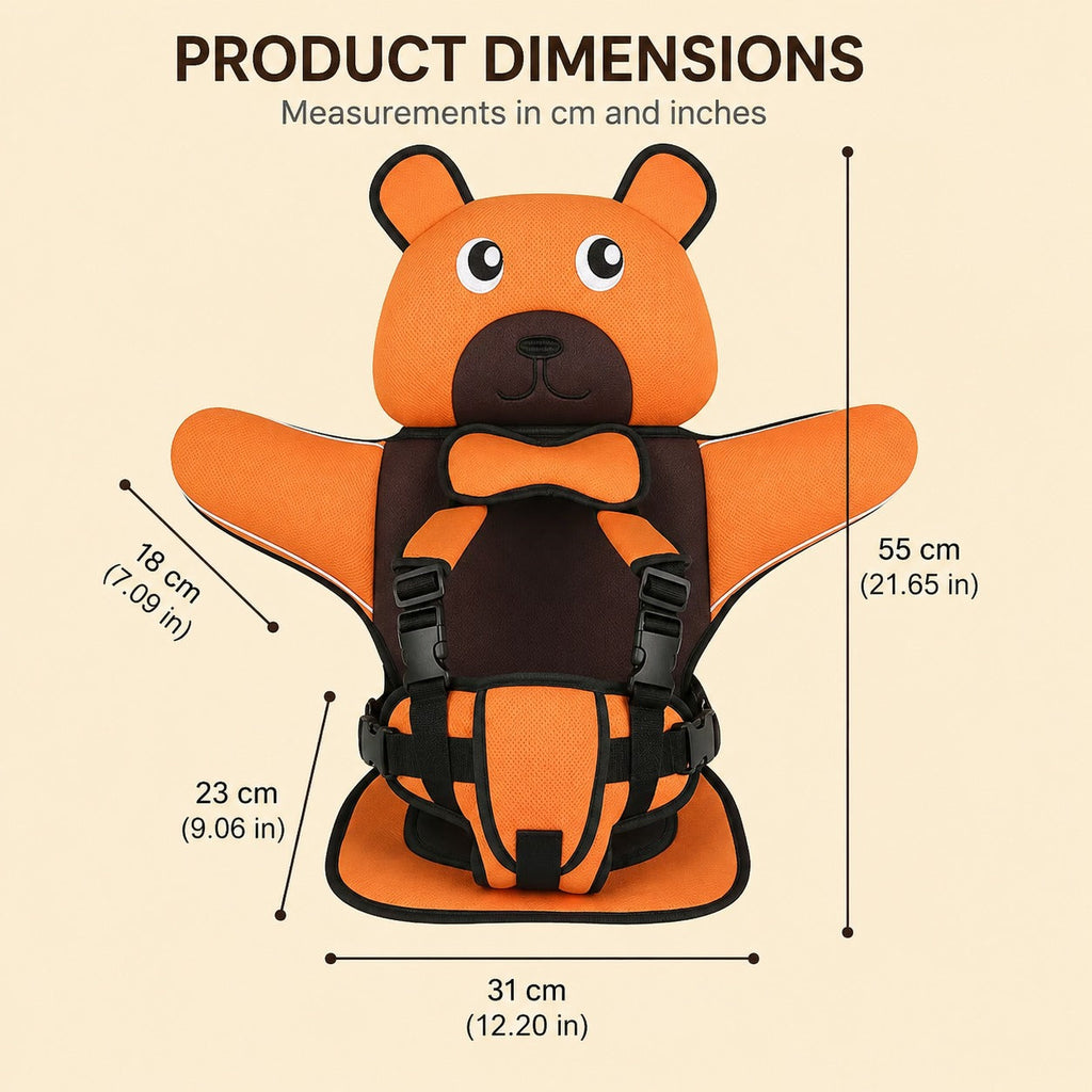 Portable Cartoon Baby Safety Car Seat