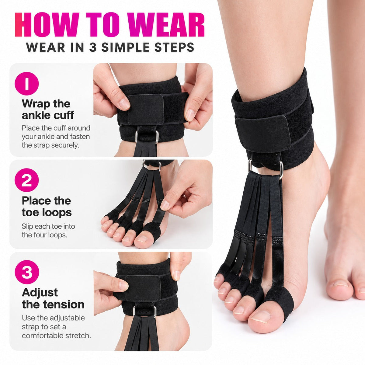 Straight Steps Toe Alignment Brace