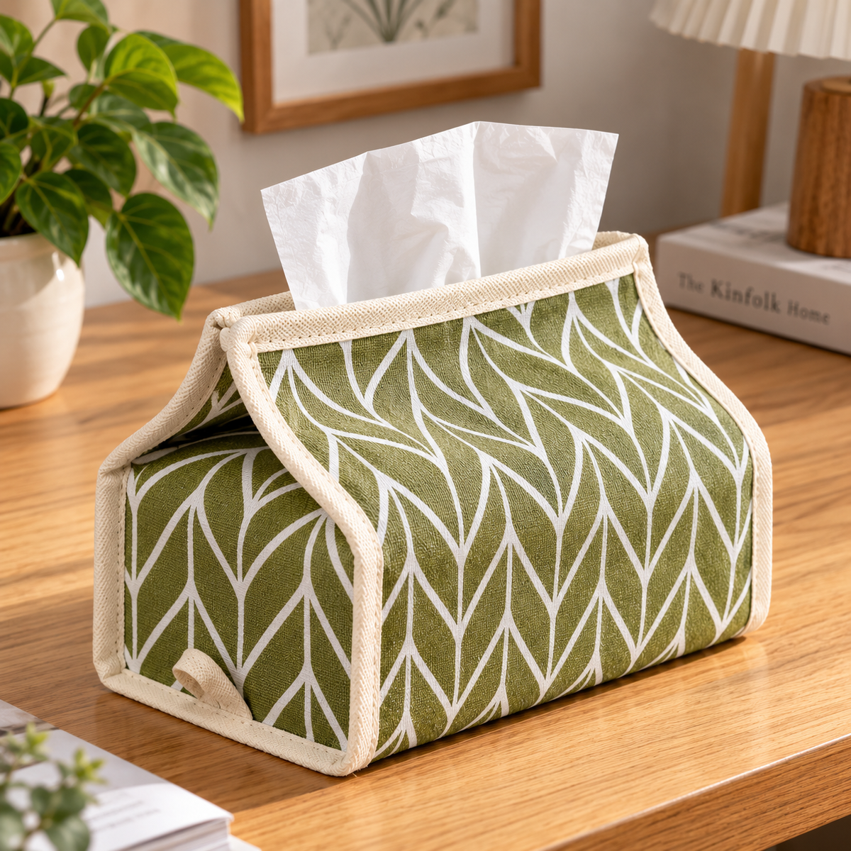 Japan Style Cotton Linen Tissue Holder
