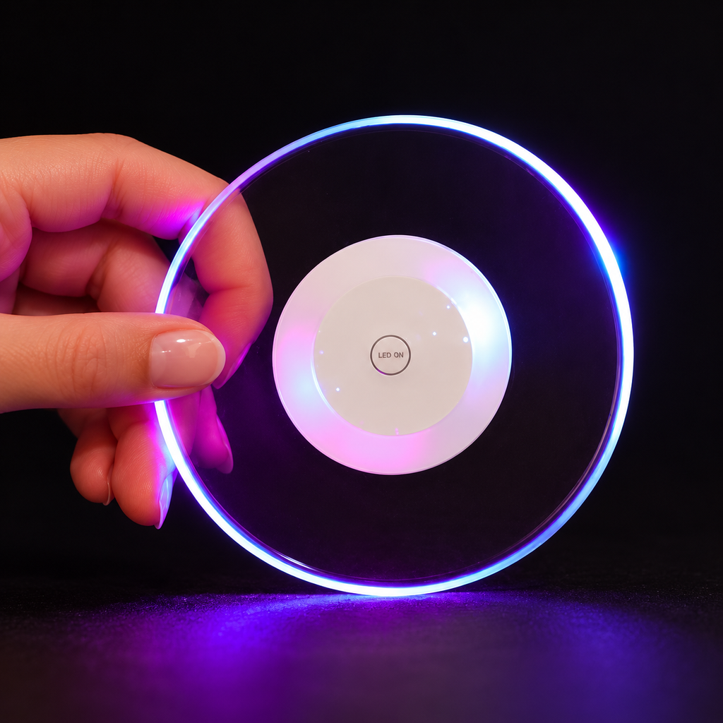 Acrylic Ultra-Thin LED Coaster