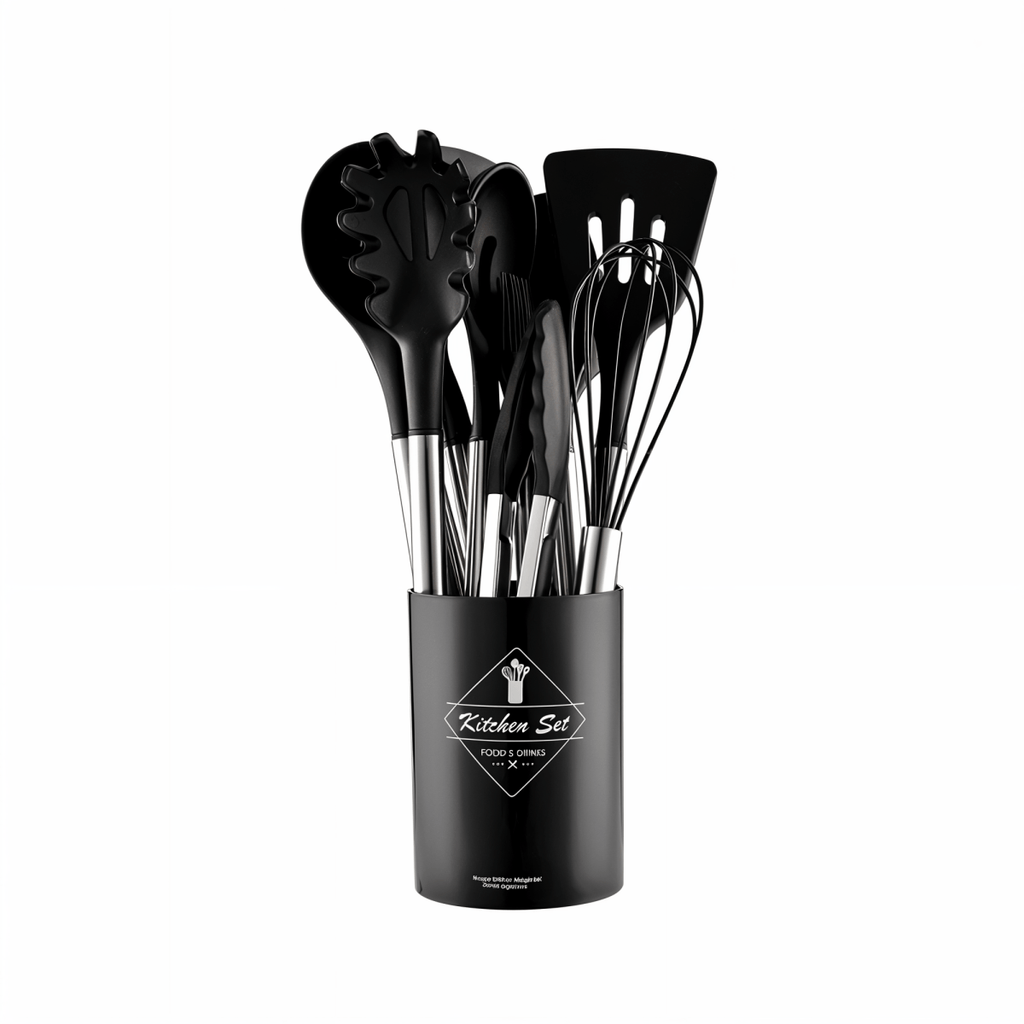 Siopsrl| MEALMAKER SET – 12-Piece Silicone Kitchen Utensil Collection for Non-Stick Cooking