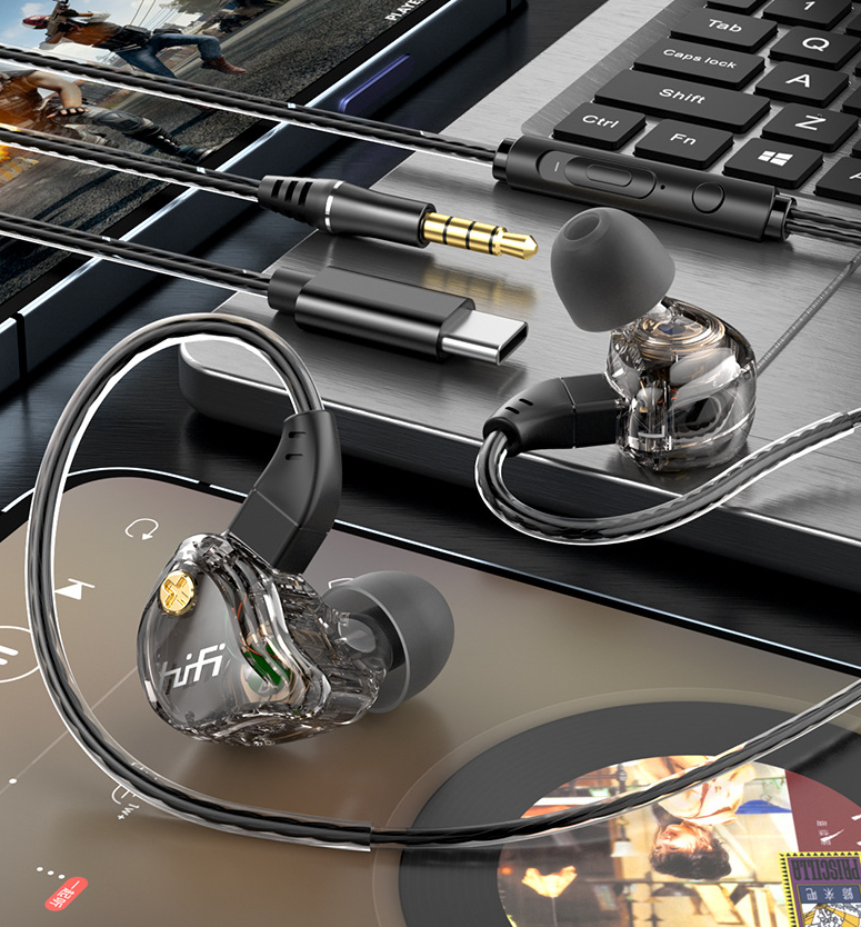 siopsrl | HiFi In-ear Headphones, with High-quality Sound, Changeable Cable Design, Mounting Ear Design & Ergonomics, for Sports, Study & More