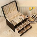 Siopsrl| Jewelry Box Leather Organizer with Drawers