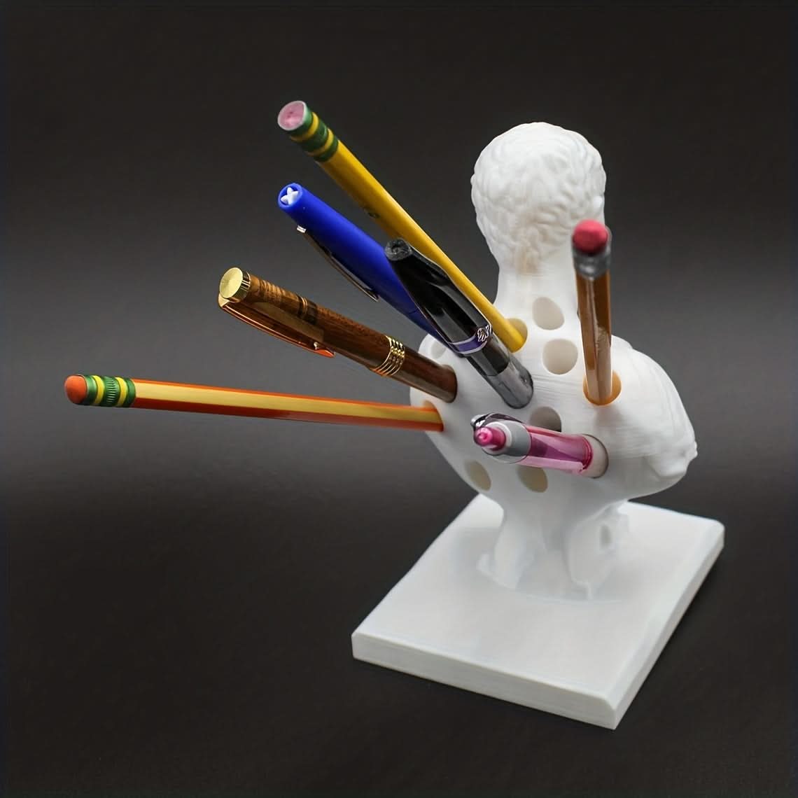 Siopsrl| Julius Caesar Desk Pen Holder Vintage History Office Accessory