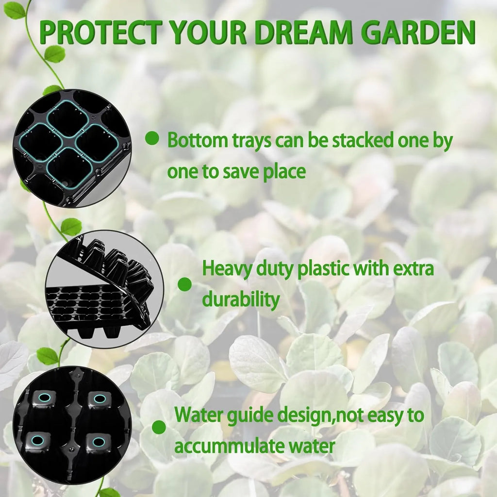 Siopsrl| Rectangular Plant Bowl – Seedling Tray for Efficient Germination and Growth of Seedlings