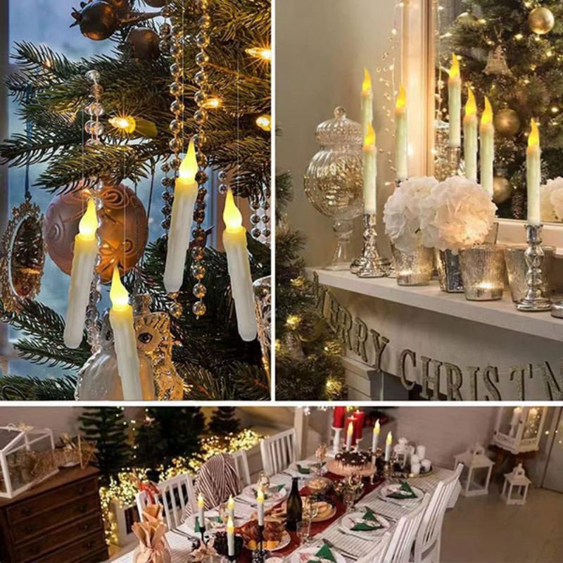 HALLOWEEN DECORATION CANDLES - 20PCS FLOATING CANDLES WITH WAND REMOTE - Siopsrl