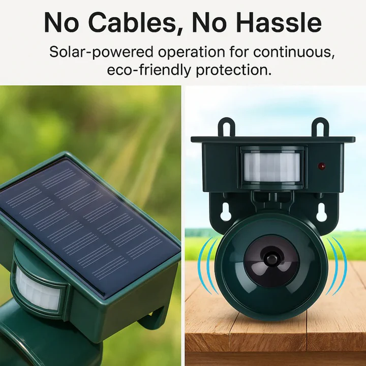 Siopsrl| Motion Sensor Bird Deterrent for Crows