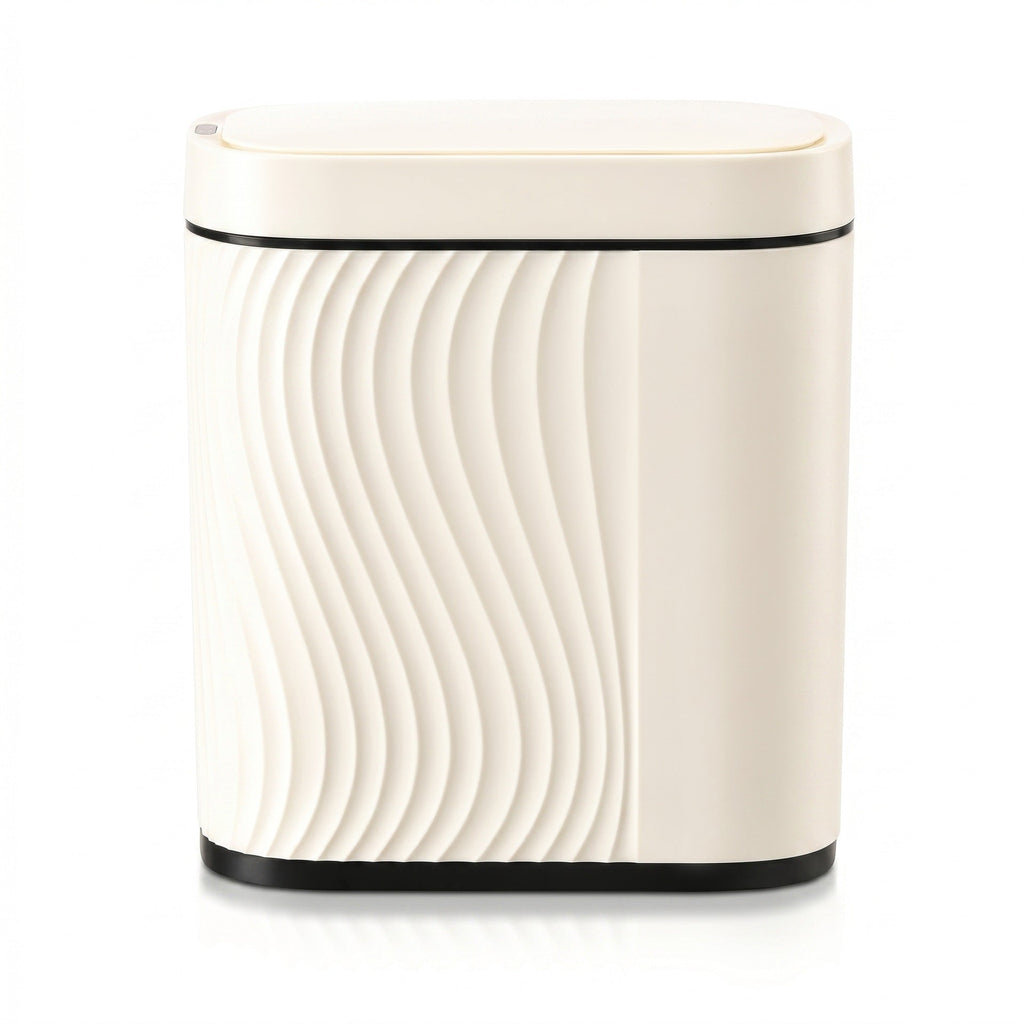 Waste bin with double chamber, round