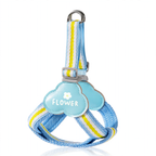 Y-shaped dog harness with leash, fabric