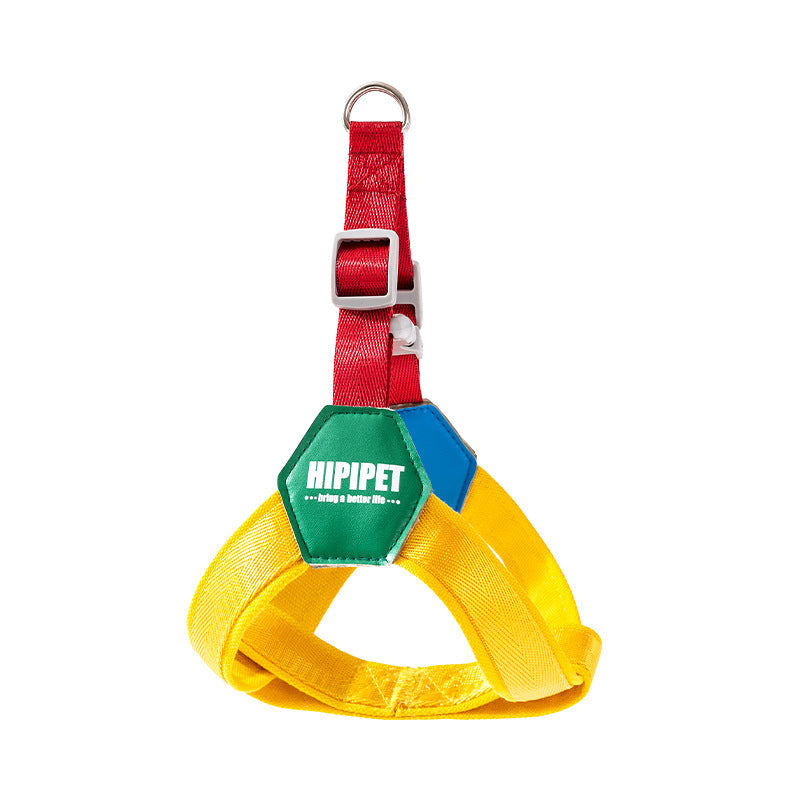Y-shaped dog harness made of polyester, adjustable