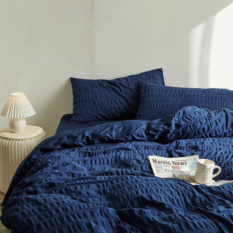 Cotton bedding set, 4-piece, bubble pattern
