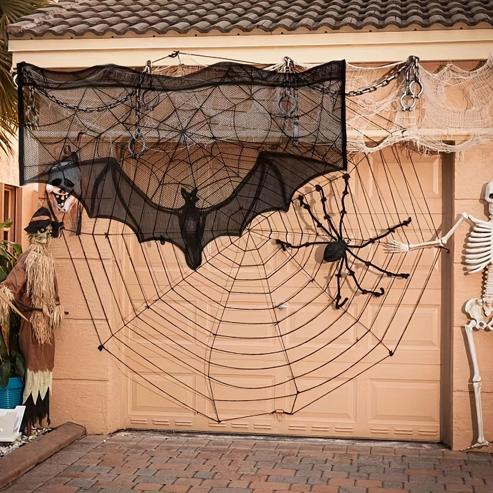 Siopsrl| Table Runner Black Lace Halloween Decoration