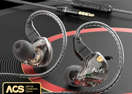 siopsrl | HiFi In-ear Headphones, with High-quality Sound, Changeable Cable Design, Mounting Ear Design & Ergonomics, for Sports, Study & More
