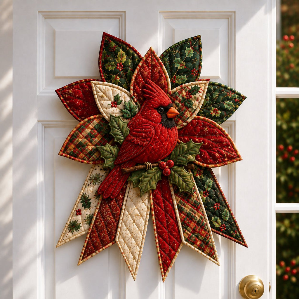 🎄 Festive Quilted Christmas Door Hanging DIY Sewing Kit