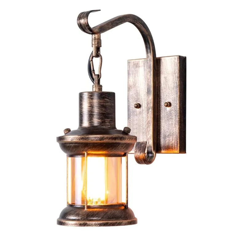 Siopsrl| Wall Light with Vintage Glass Shade Design