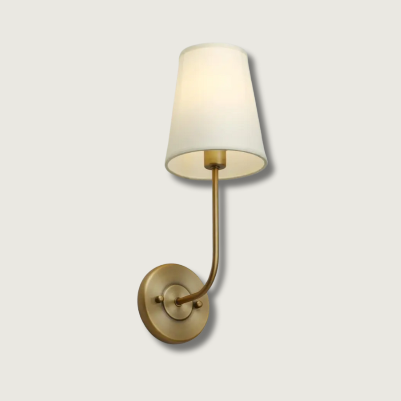 Siopsrl| LoomGlow – Modern Wall Lamp Featuring Woven Metal and Soft Fabric